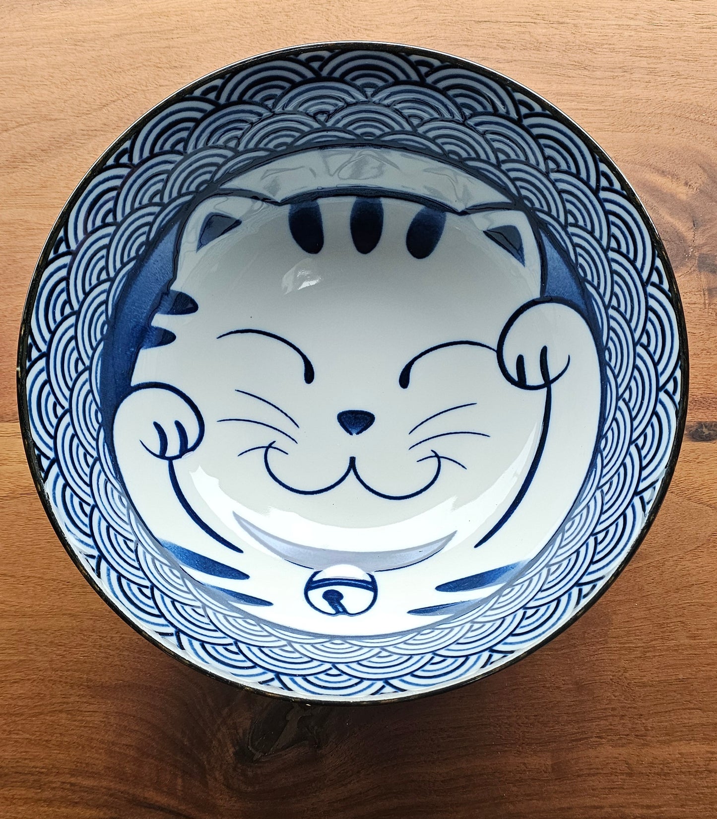 Lucky Cat Japanese Ramen Bowl | Lucky Christmas Gift | Japanese Tableware - japansnacks.co.uk