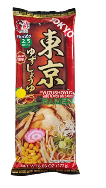 Sale! Itsuki Tokyo Style 'Yuzushoyu' Yuzu and Soy Sauce Flavour Ramen (2 servings) 172g