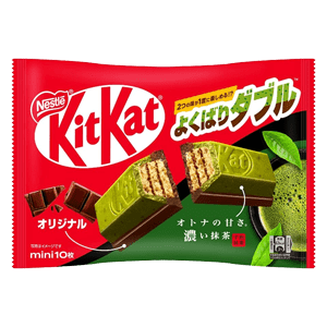 Nestlé Japanese KitKat Yokubari Double: Matcha x Original Flavour Combo - japansnacks.co.uk