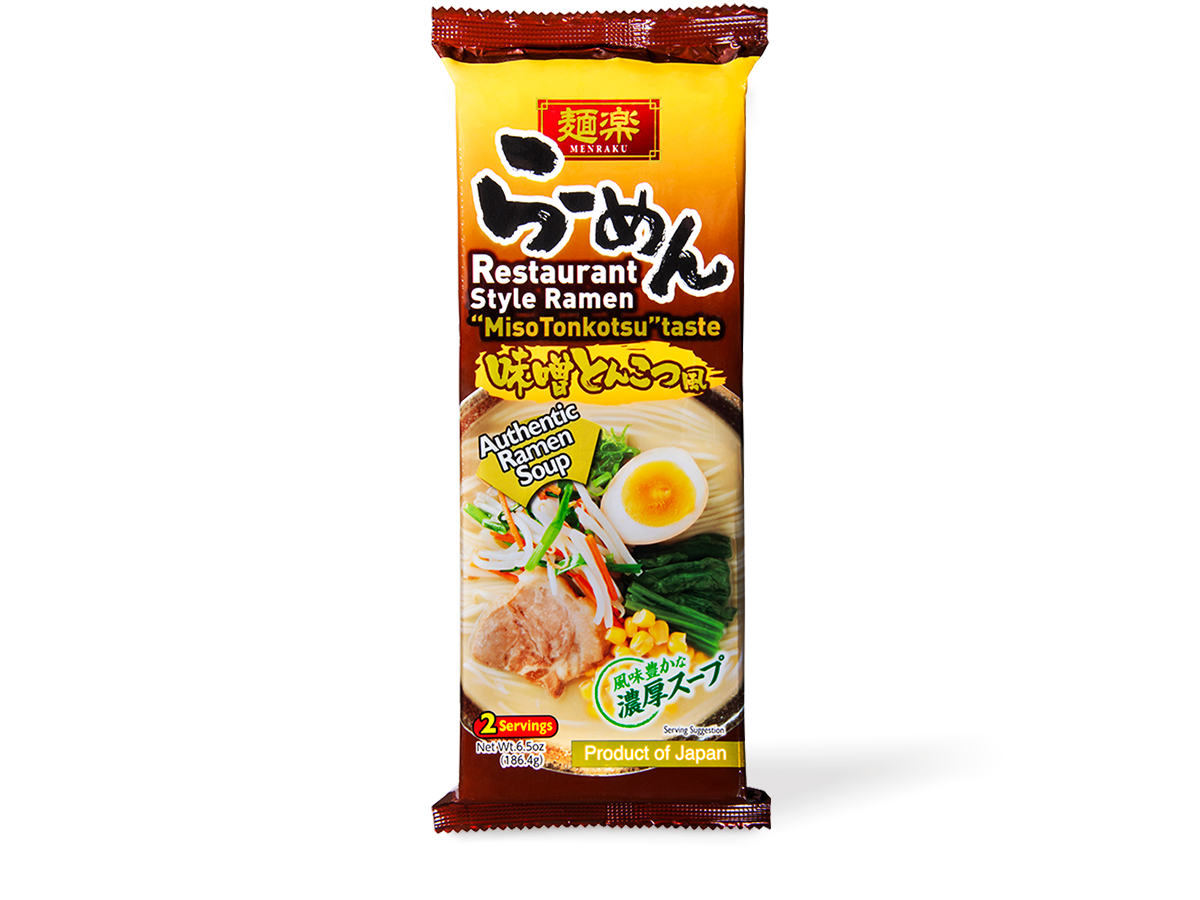 Menraku Restaurant Style Ramen Miso Tonkotsu 2 servings 186g