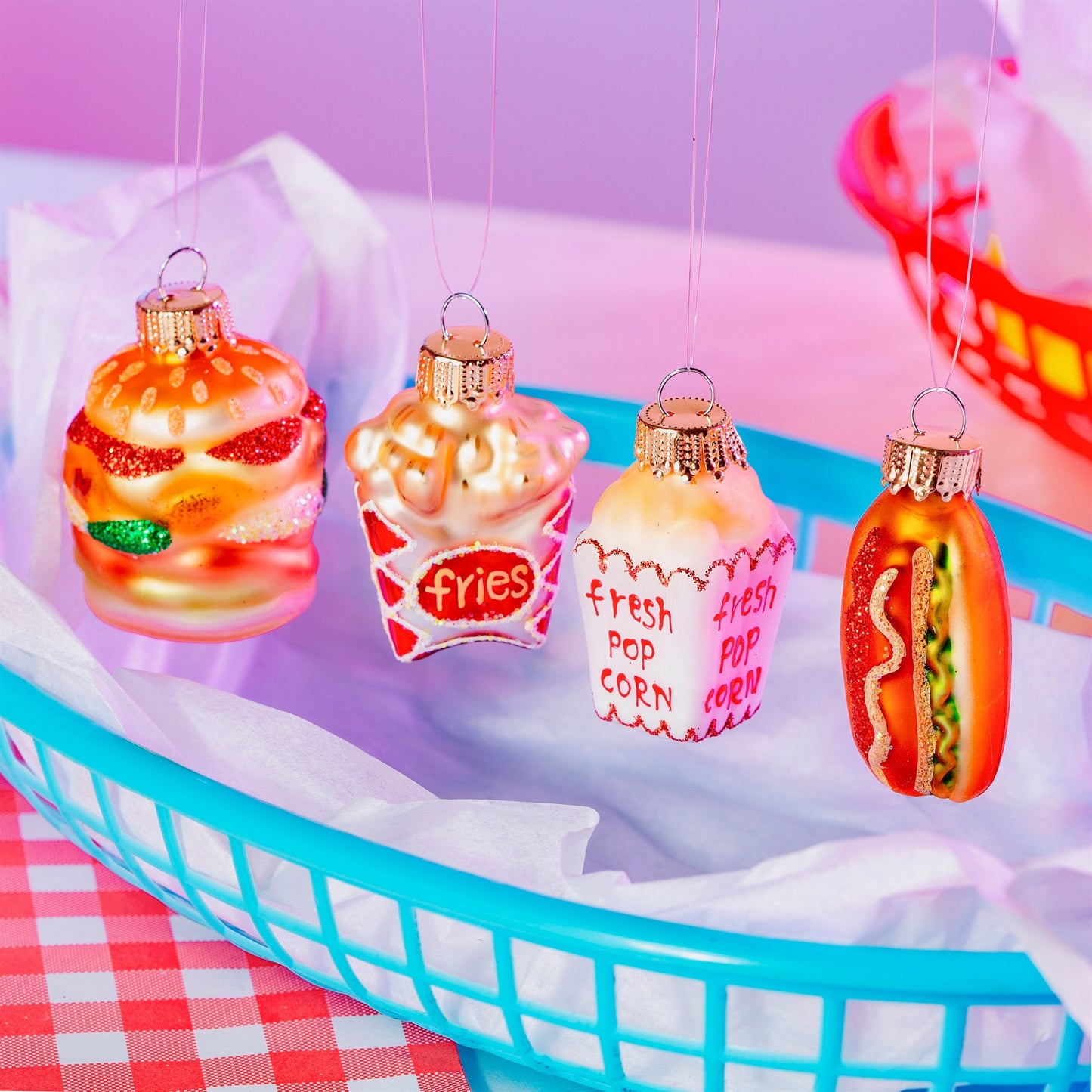 Fast Food Shaped Christmas Tree Bauble Hanging Ornament Christmas Decor