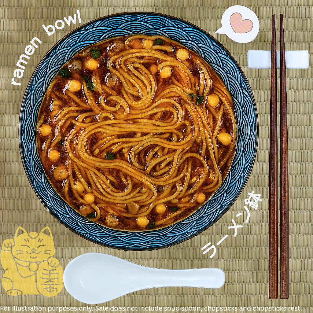 Lucky Cat Japanese Ramen Bowl | Japanese Tableware | Christmas Gift