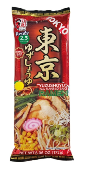 Itsuki Tokyo Style 'Yuzushoyu' Yuzu and Soy Sauce Flavour Ramen (2 servings) 172g