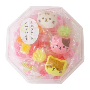 Kyoto Handmade Ramune and Konpeito Candy - Cat  Design 71g