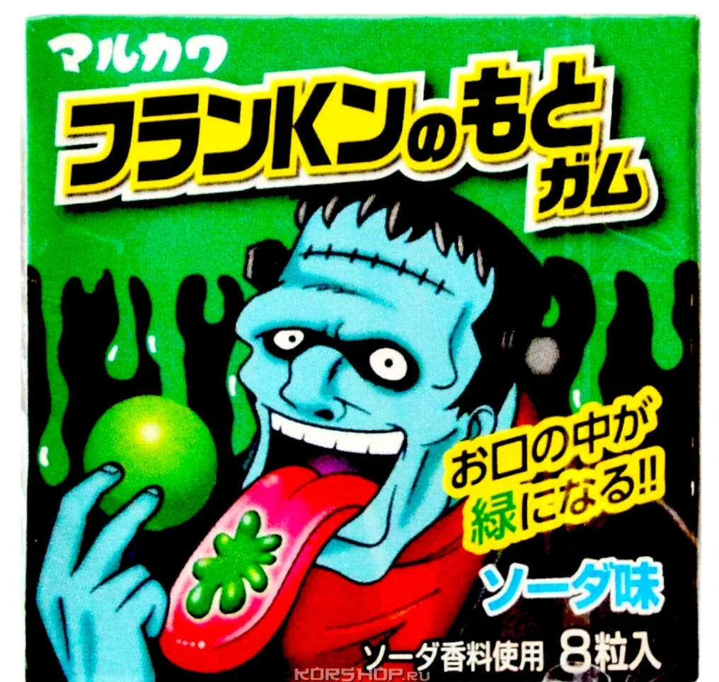 Marukawa FranKen No Moto Gum 12.5g -Soda Flavour - japansnacks.co.uk