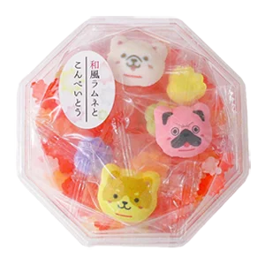 Kyoto Handmade Ramune and Konpeito Candy - Dog  Design (71g)