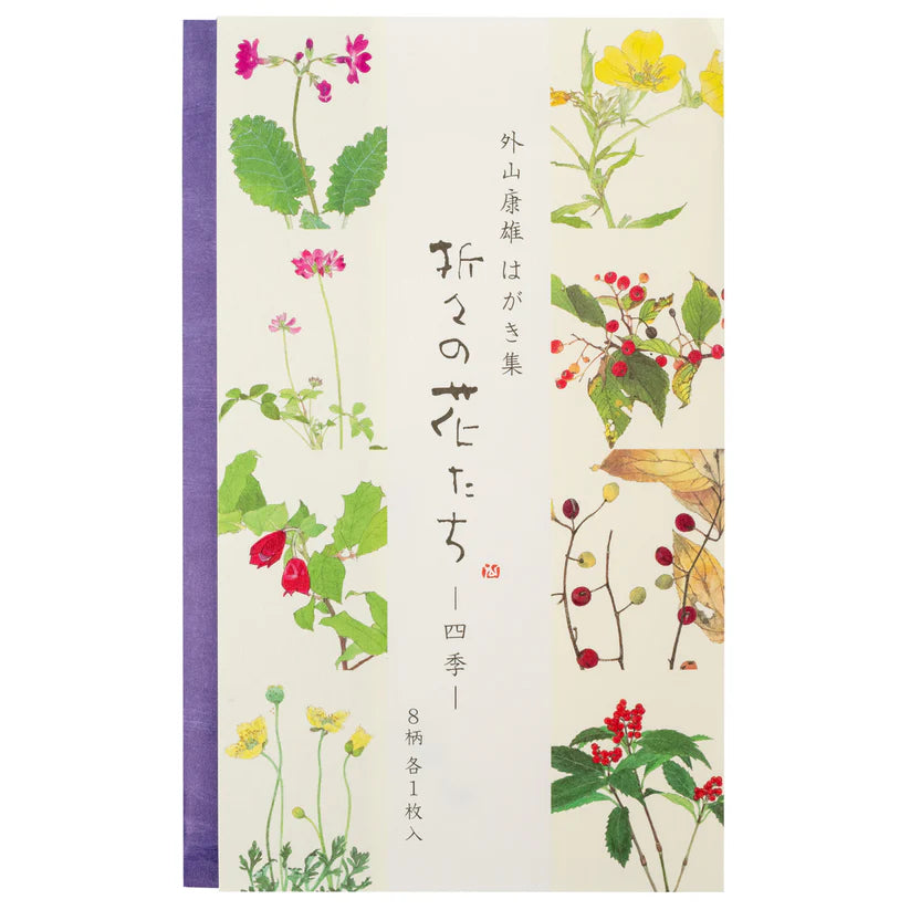 Four Seasons Pack of 8 Japanese Postcards - japansnacks.co.uk