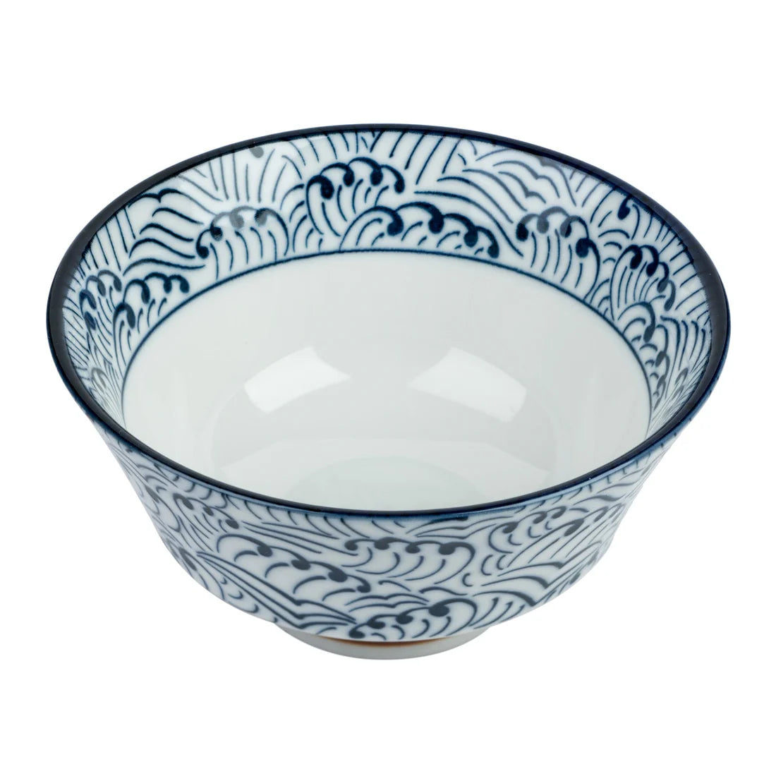 Hamon Blue Wave Japanese Rice Bowl - japansnacks.co.uk