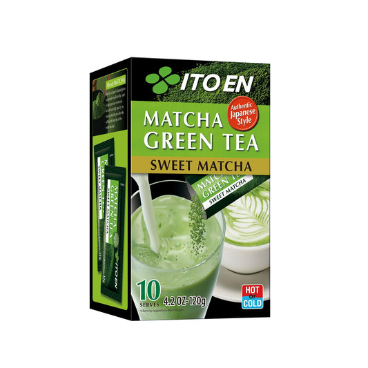 Itoen Matcha Green Tea Sweet Powder Sachet - 10 Servings - japansnacks.co.uk