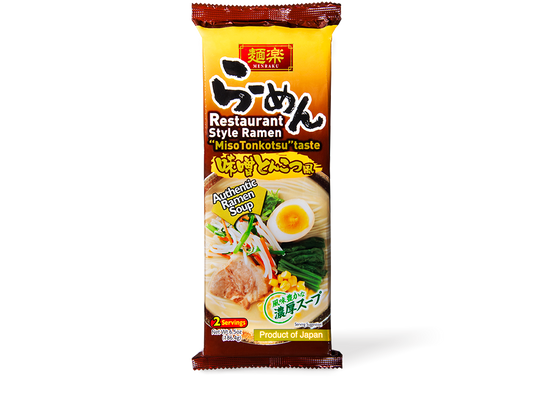 Menraku Restaurant Style Ramen Miso Tonkotsu 2 servings 186g